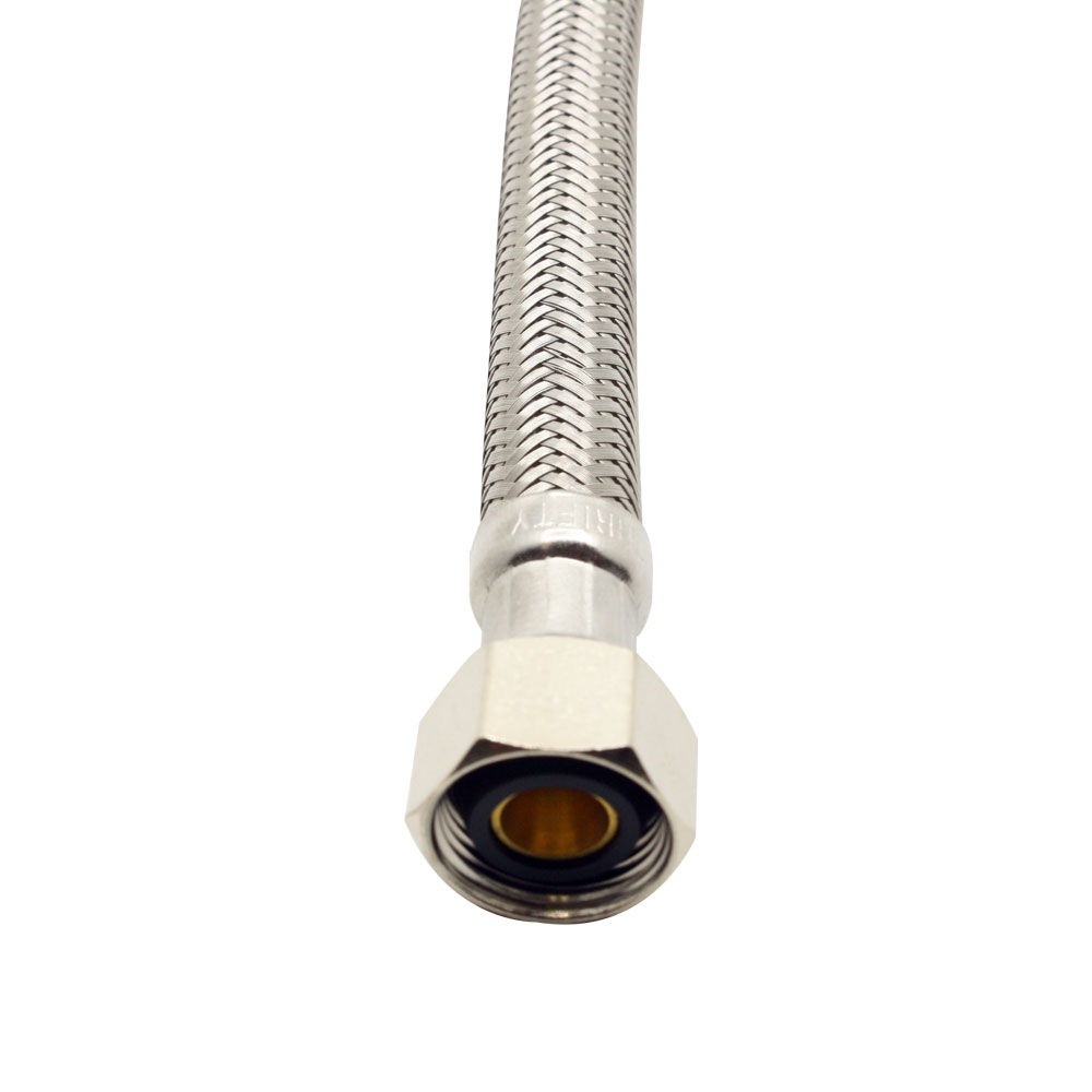 1/2" Comp x 7/8" Ballcock x 16" Long Stainless Steel Toilet Riser - W02