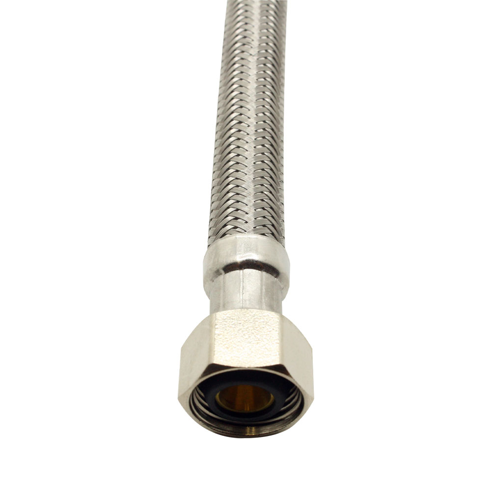 1/2" Comp x 7/8" Ballcock x 20" Long Stainless Steel Toilet Riser - W03
