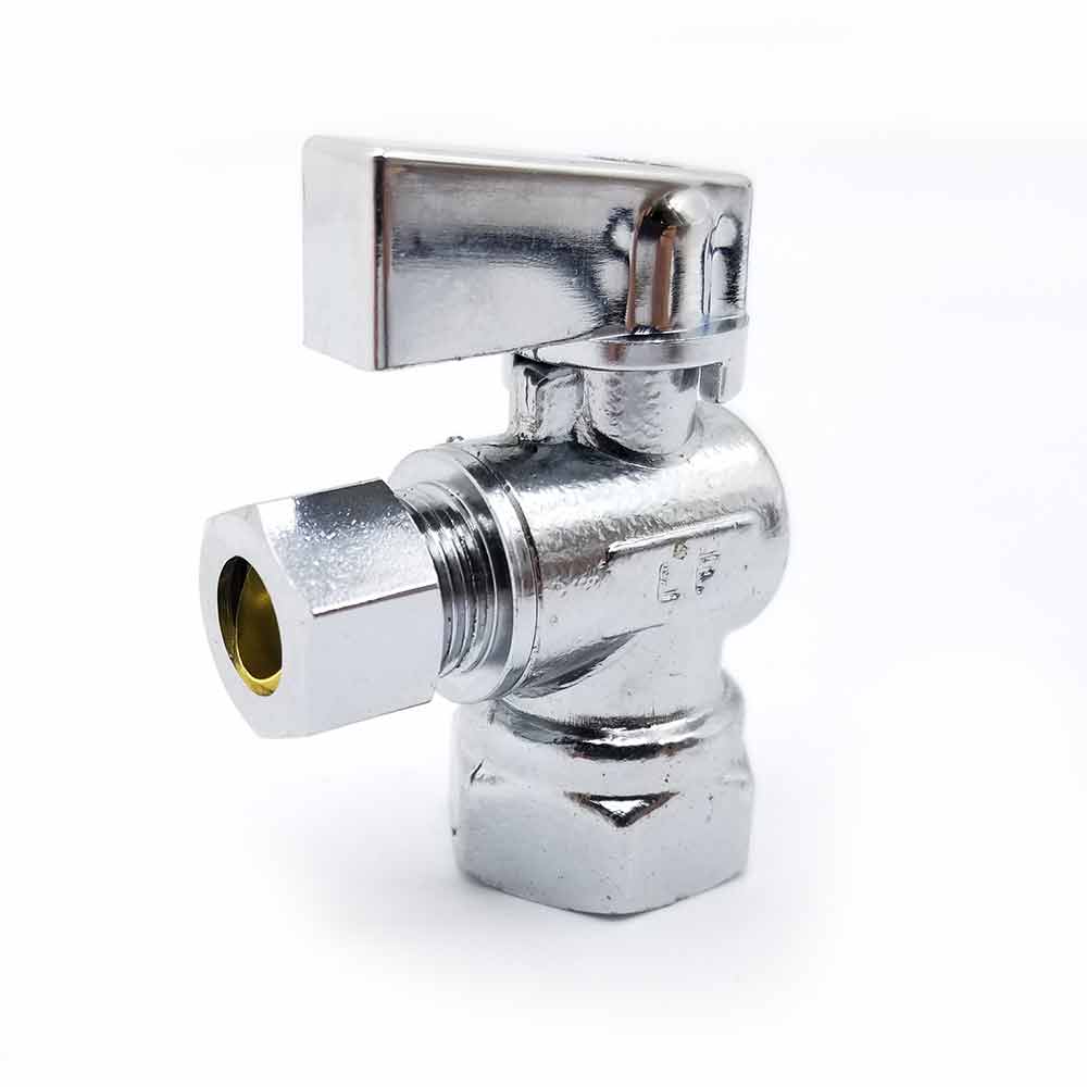 1/2" FIP x 3/8" Comp 1/4-Turn Angle Stop (BOXED) - W03