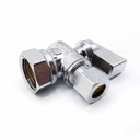 1/2" FIP x 3/8" Comp 1/4-Turn Angle Stop (BOXED) - W05