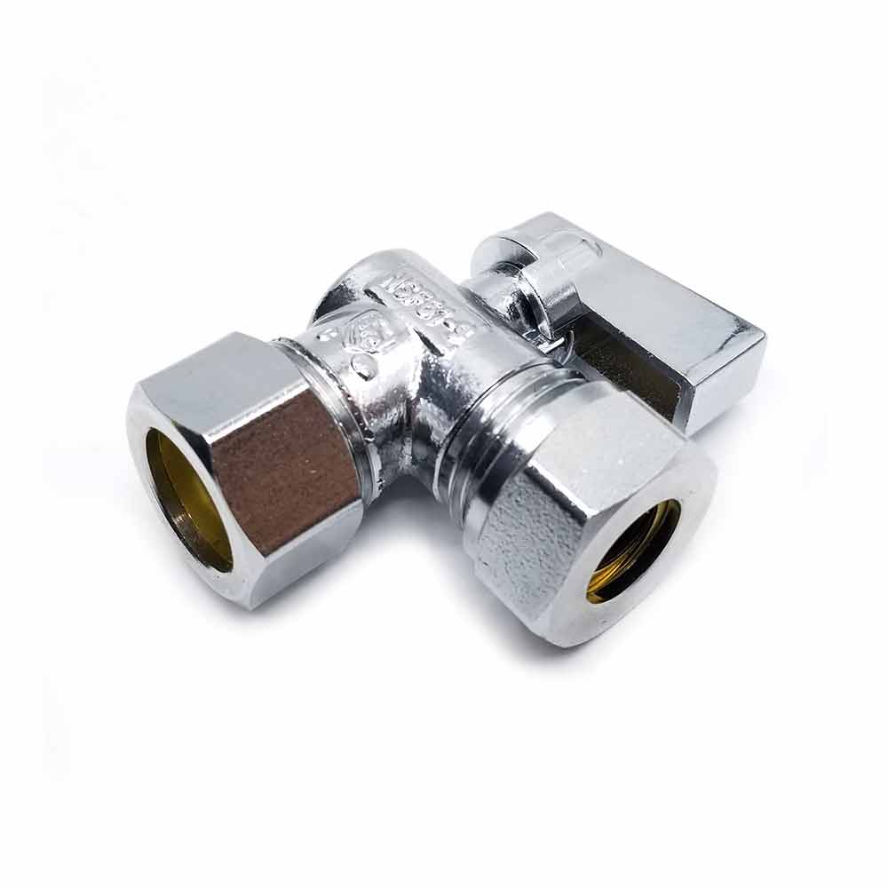 5/8" Comp x 1/2" SJ 1/4-Turn Angle Stop (BOXED) - W03
