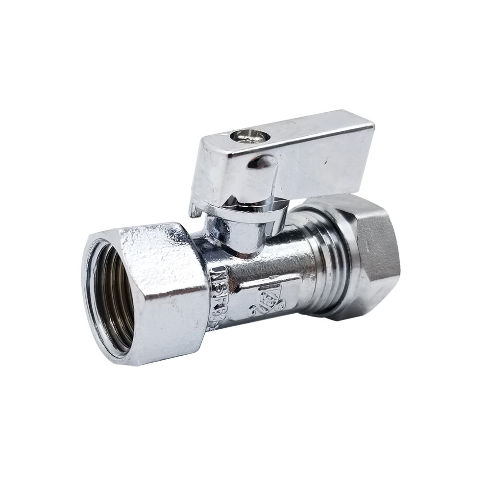 1/2" FIP x 1/2" SJ 1/4-Turn Straight Stop (BOXED) - W02