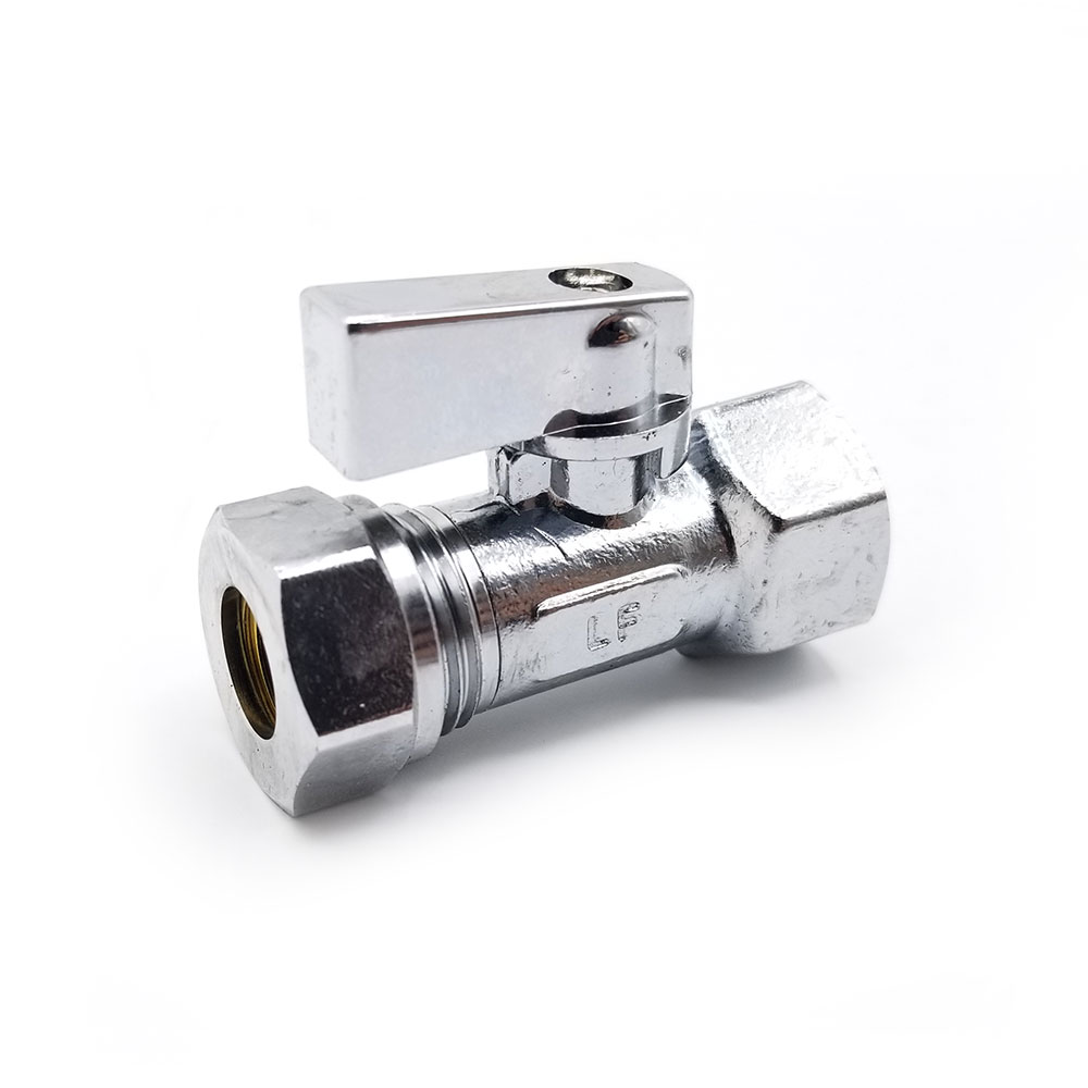 1/2" FIP x 1/2" SJ 1/4-Turn Straight Stop (BOXED) - W03