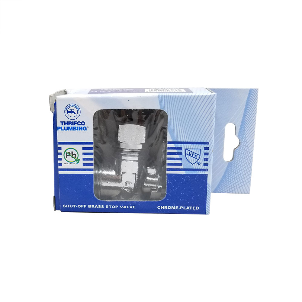1/2" FIP x 1/2" SJ 1/4-Turn Straight Stop (BOXED) - W04