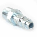 1/4" x 1/4" MPT Diamond U Series Coupler Plug
 - 50 Pack Bulk - W02