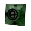 G6SUG 6" SQ. UNIV. GRATE GREEN - W02