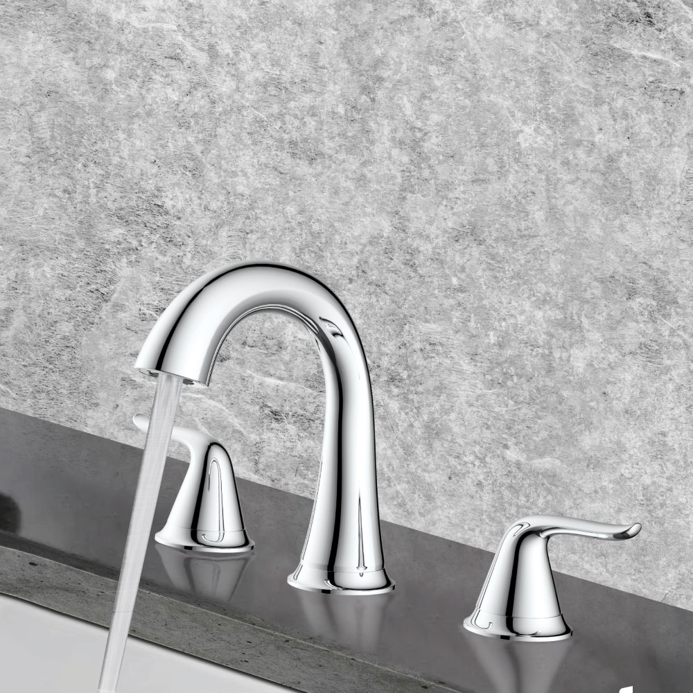 8 in. Widespread 2-Handle Bathroom Faucet – Brilliant Chrome - W07