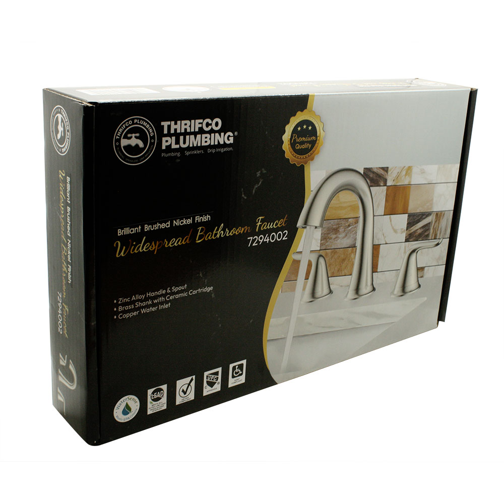 8 in. Widespread 2-Handle Bathroom Faucet – Brushed Nickel - W06