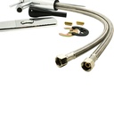 Single Handle Bathroom Faucet with Deck Plate – Brilliant Chrome - W04
