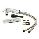 Single Handle Bathroom Faucet with Deck Plate – Brilliant Chrome - W05