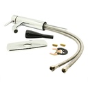 Single Handle Bathroom Faucet with Deck Plate – Brilliant Chrome - W06