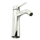 Single Handle Bathroom Faucet with Deck Plate – Brilliant Chrome - W07