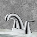 4 in. Centerset 2-Handle Bathroom Faucet – Brilliant Chrome - W02