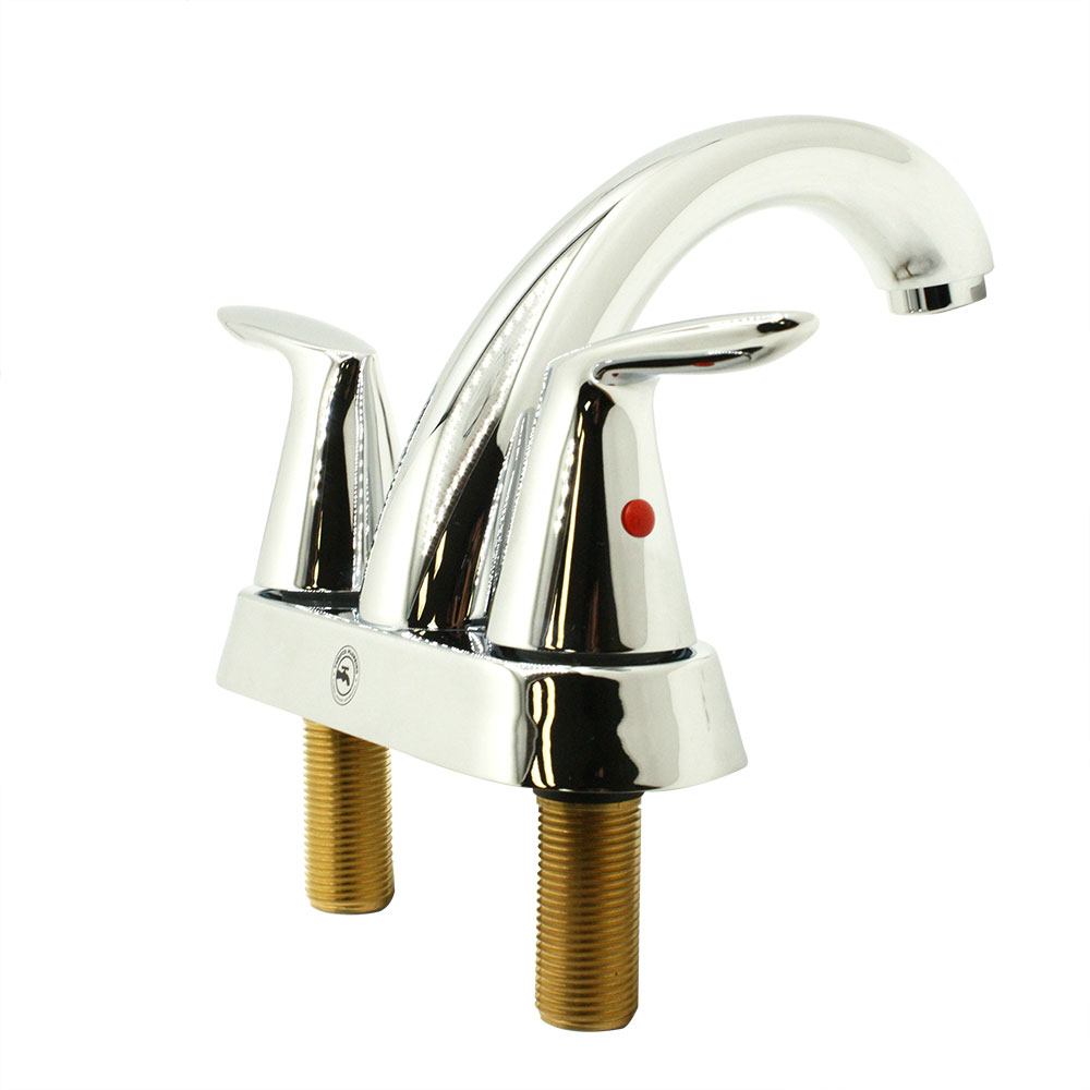 4 in. Centerset 2-Handle Bathroom Faucet – Brilliant Chrome - W06