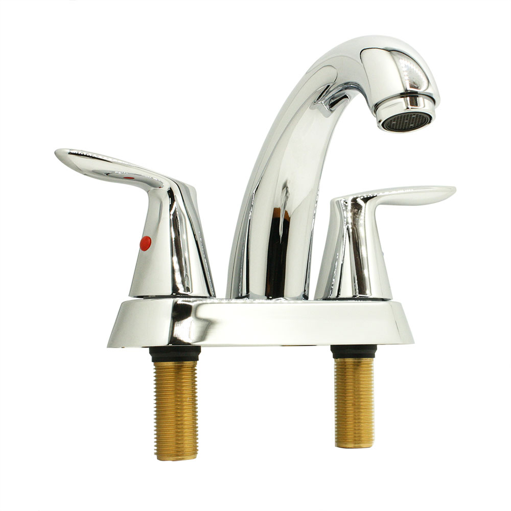 4 in. Centerset 2-Handle Bathroom Faucet – Brilliant Chrome - W07