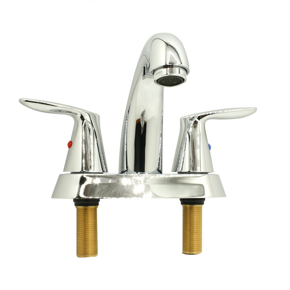 4 in. Centerset 2-Handle Bathroom Faucet – Brilliant Chrome - W09