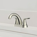 4 in. Centerset 2-Handle Bathroom Faucet – Brushed Nickel - W02