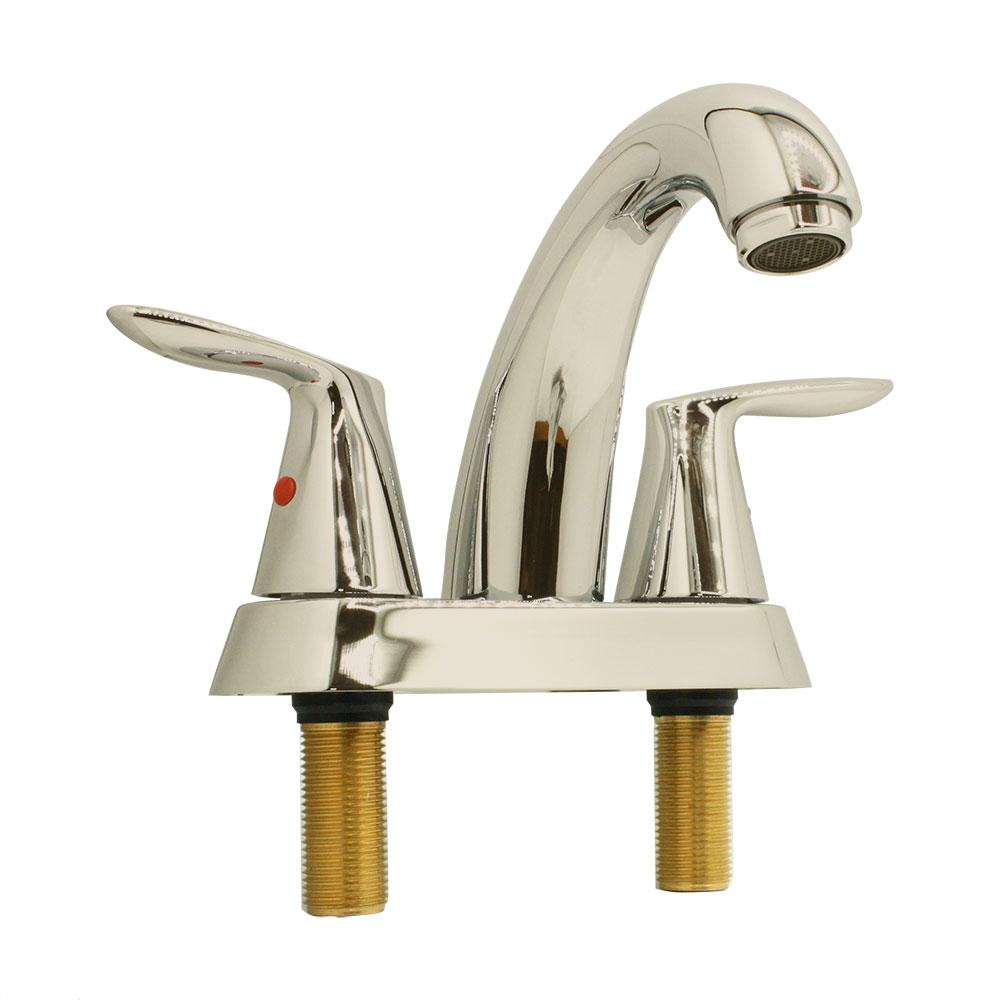 4 in. Centerset 2-Handle Bathroom Faucet – Brushed Nickel - W08