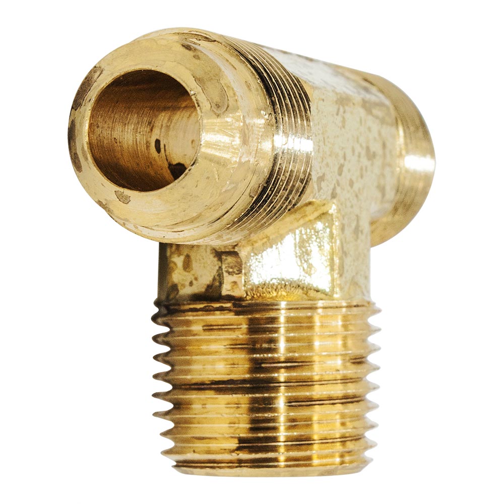 45 3/8 FLARE X 1/4 MIP TEE - W03
