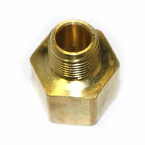 3/8" MPT x 1/2" FPT Brass Hex Bushing - Six Display Pack - W02