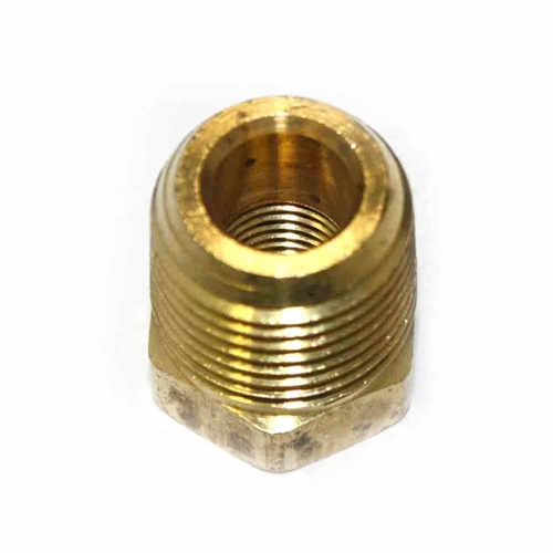 1/2" MPT x 1/4" FPT Brass Hex Bushing Reducer - 100 Pack Bulk - W02