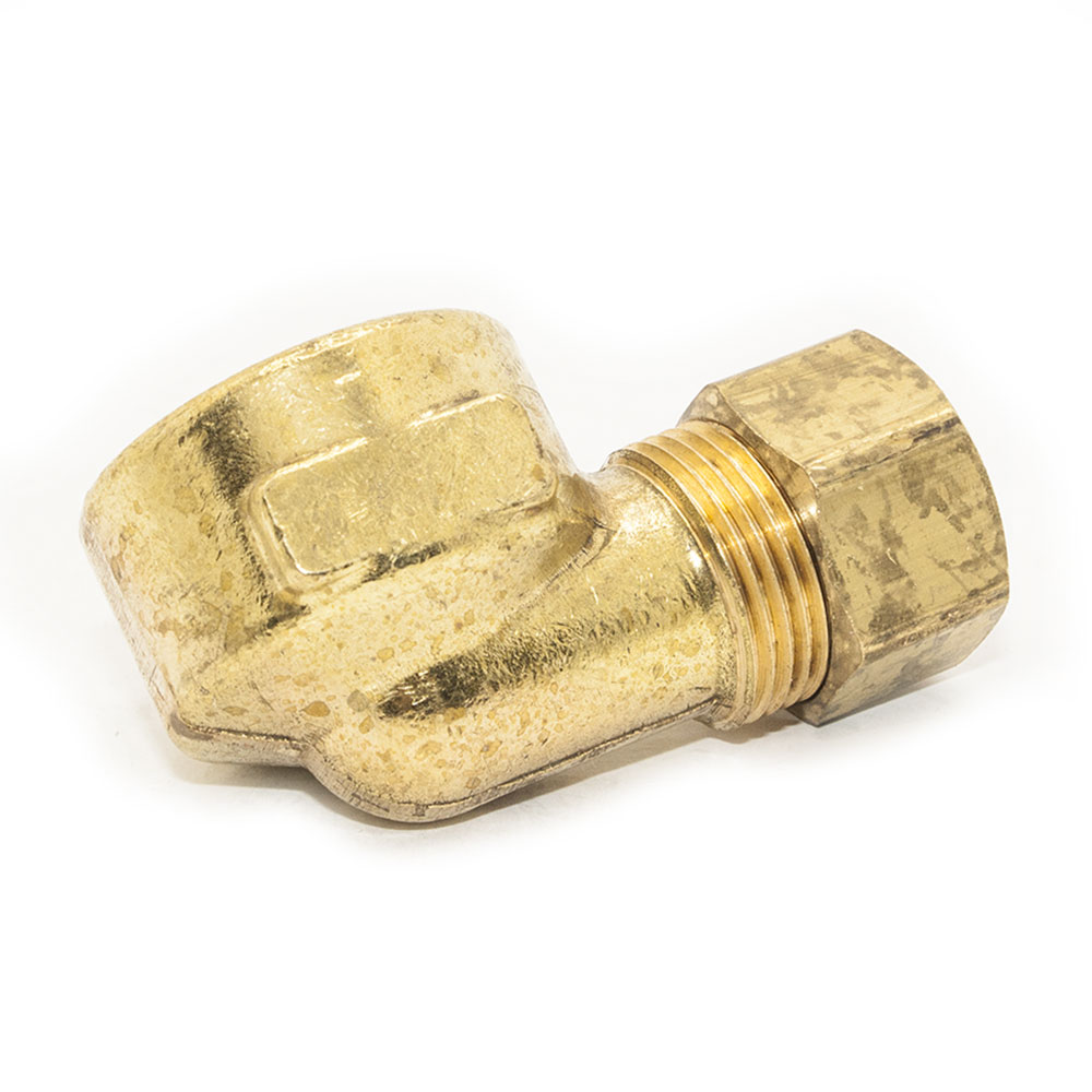 70 5/8" x 1/2" Lead-Free Brass Compression FIP Elbow
 - W06