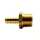 1/4" Hose Barb X 1/8" MIP  Brass Adapter - FM24 - W04