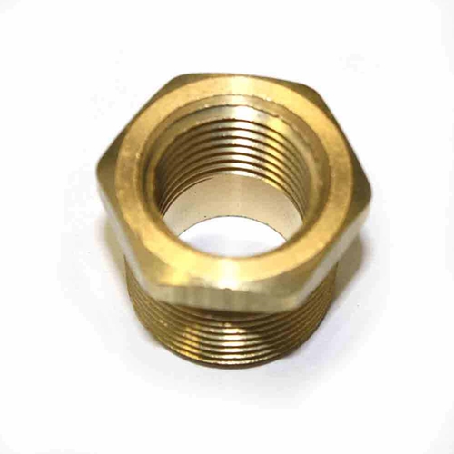 3/4" MPT x 1/2" FPT Brass Hex Bushing - 50 Pack Bulk - W03