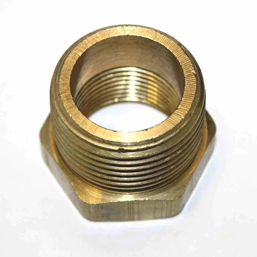 1" MPT x 3/4" FPT Brass Hex Bushing Reducer - 50 Pack Bulk - W02