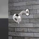 6 Pattern Multi-Function Shower Head - Chrome - W04