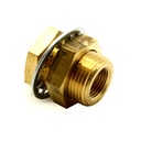 392-1/4 BRASS BULKHEAD FITTING - W02