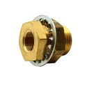 392-1/4 BRASS BULKHEAD FITTING - W03