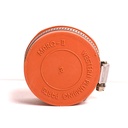 2" Rubber Test Cap with Clamp - Red - W02