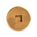 2-1/2" Brass Countersunk Cleanout Plug - W02