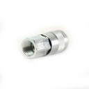 3/8" x 3/8" FPT Auto Steel Coupler - Silver - 6 Display Pack - W03