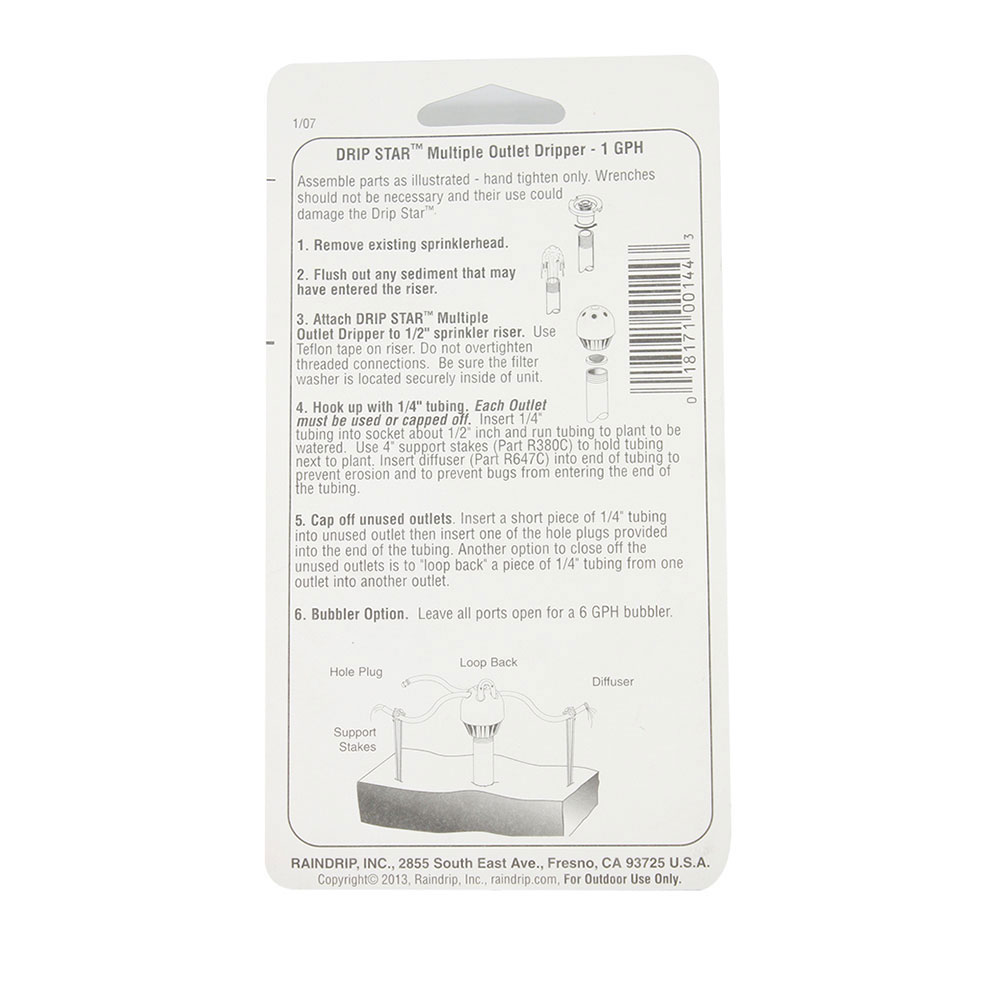 R-144-C MULTIPLEX DRIPPER - W08