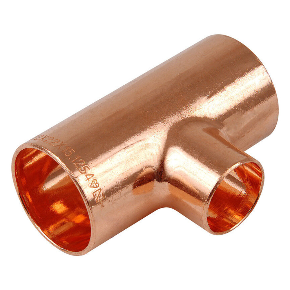1" X 1" X 3/4" Copper Reducing Tee - W02