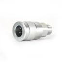 3/8" x 3/8" MPT Auto Steel Coupler - Silver - Display Pack - W04