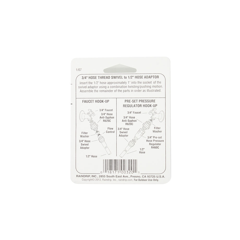 R-320-C 3/4 HOSE ADAPTER - W06