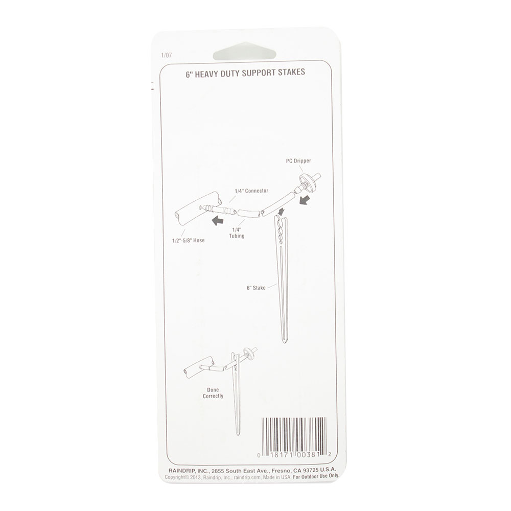 R-381C 6" SUPPORTS STAKES - W06