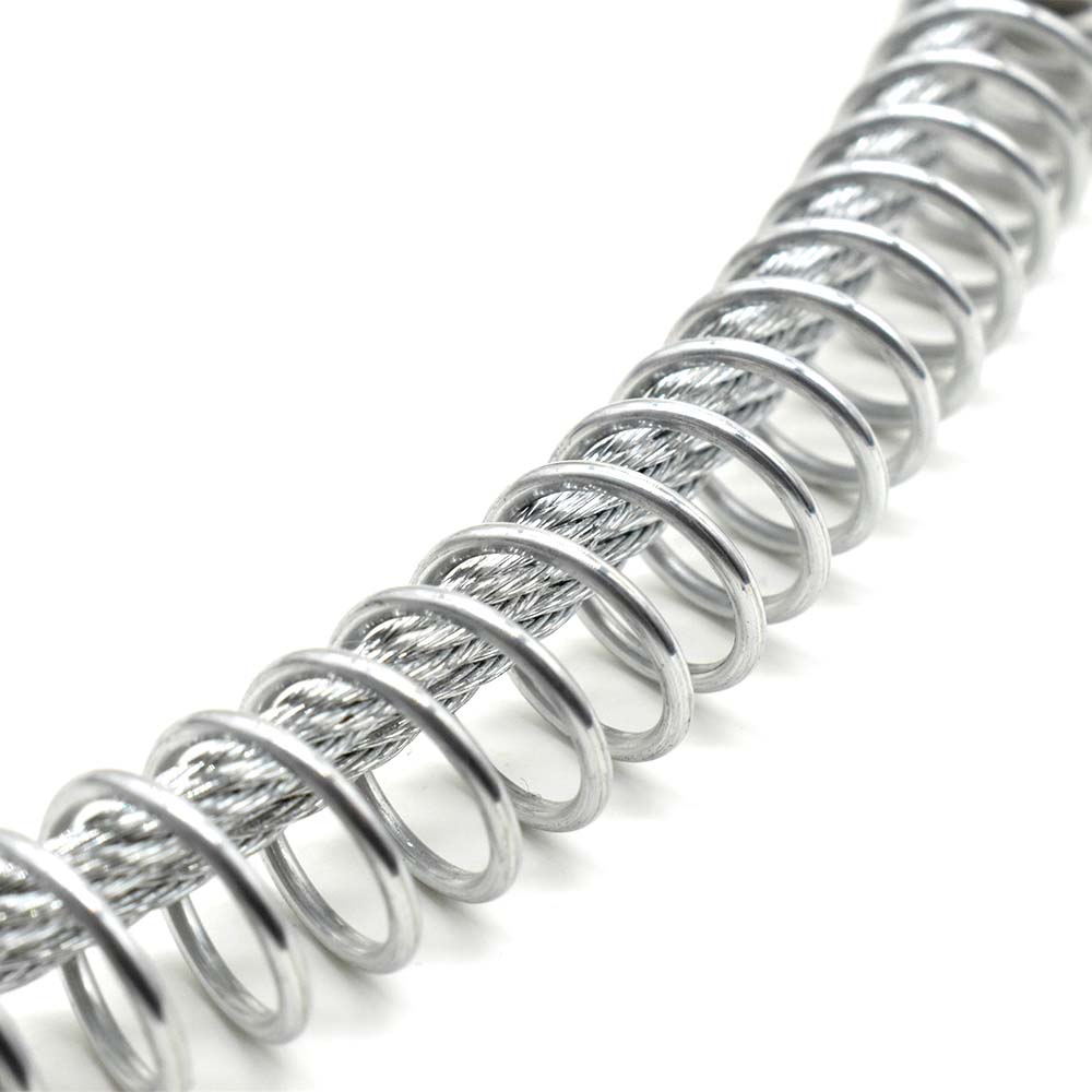 1/8" Steel Double Loop x 20-1/4" Jack Hammer Hose Safety Cable Whip
 - Six Display Pack - W03