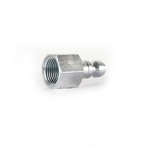 1/4" x 3/8" FPT Auto Coupler Plug - Silver - 6 Display Pack - W03