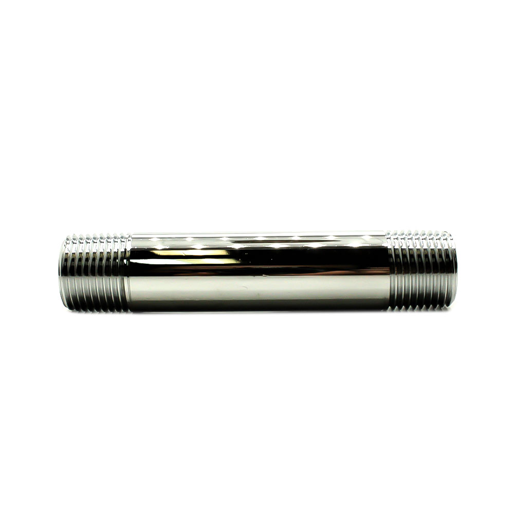 1/2" x 1-1/2" Chrome Plated Brass Nipple - W02
