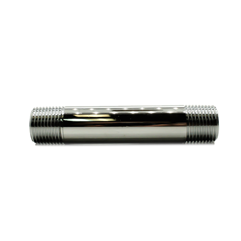 1/2" x 6" Chrome Plated Brass Nipple - W02
