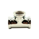 1/2" Chrome Plated Brass Tee - W03