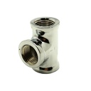 1/2" Chrome Plated Brass Tee - W04