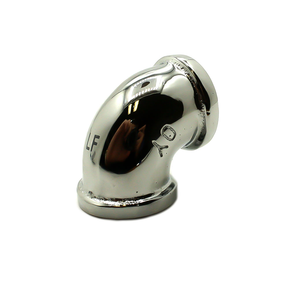 1/2" Chrome Plated Brass 90 Degree Elbow - W02