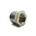 1/2" x 3/8" Chrome Plated Brass Bushing - W02
