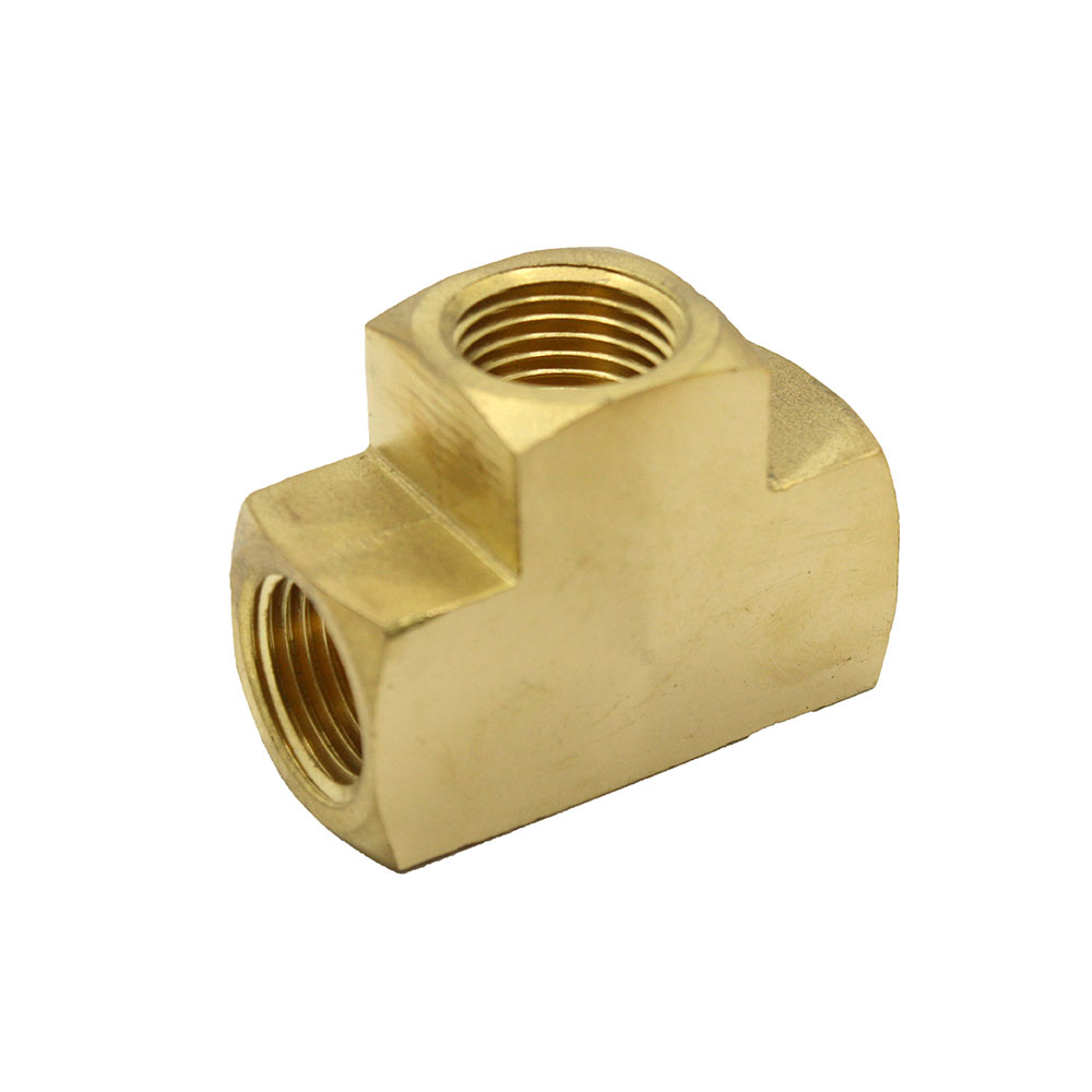 1/4" Tee Brass [BARSTOCK]  - FP44T - W02