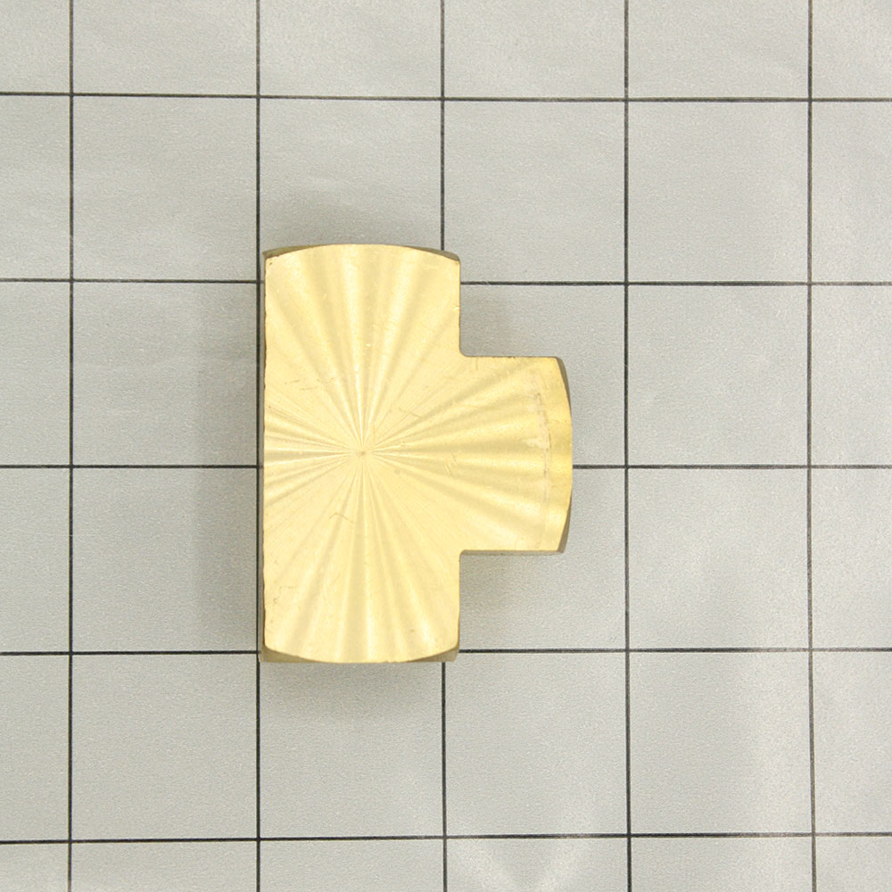 1/4" Tee Brass [BARSTOCK]  - FP44T - W06